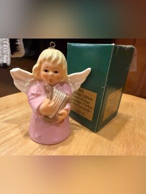Vintage 1978 Goebel Pink Angel Figurine Ornament
